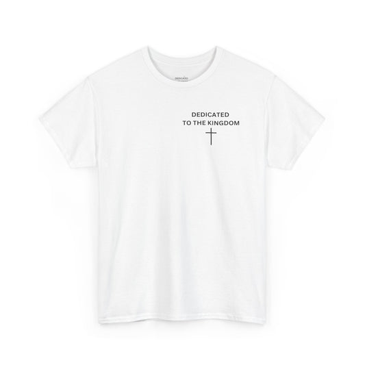 Dedicated to the Kingdom Small Print Tee (White)