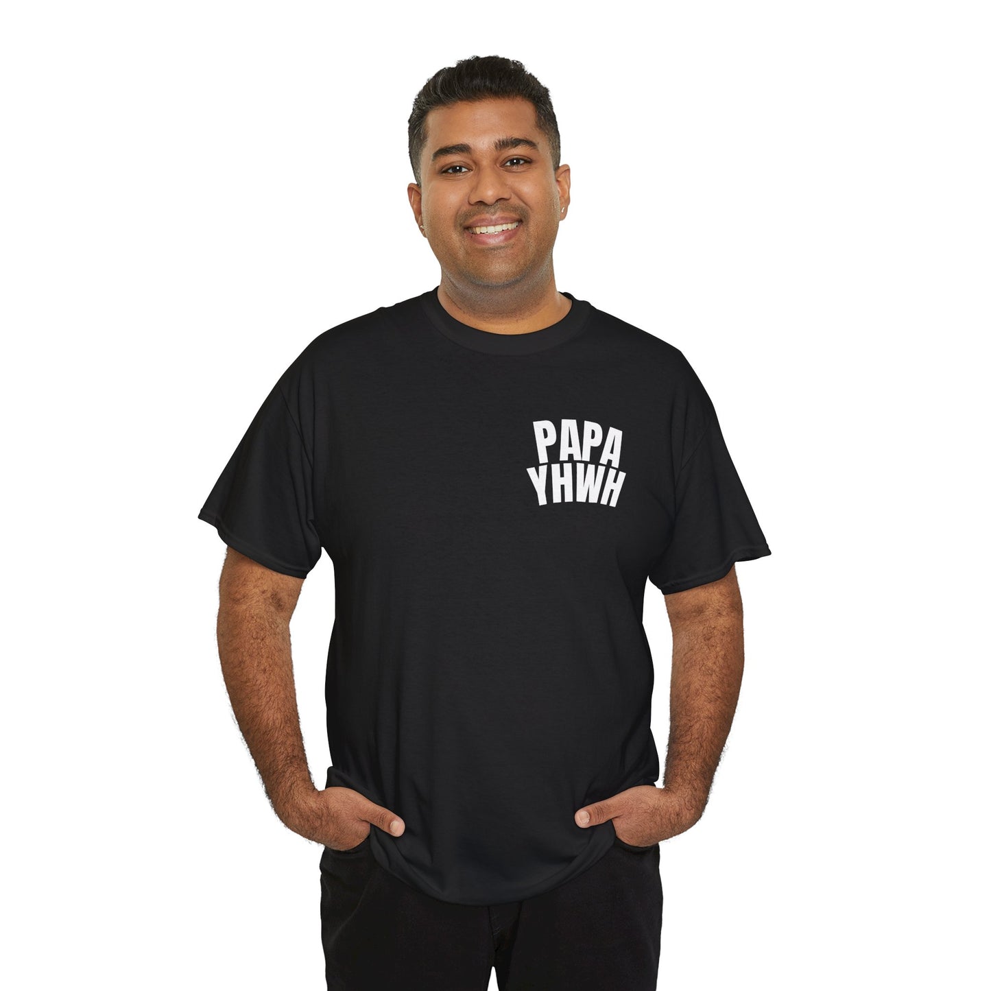 Papa YHWH Black Tee (Small Print)