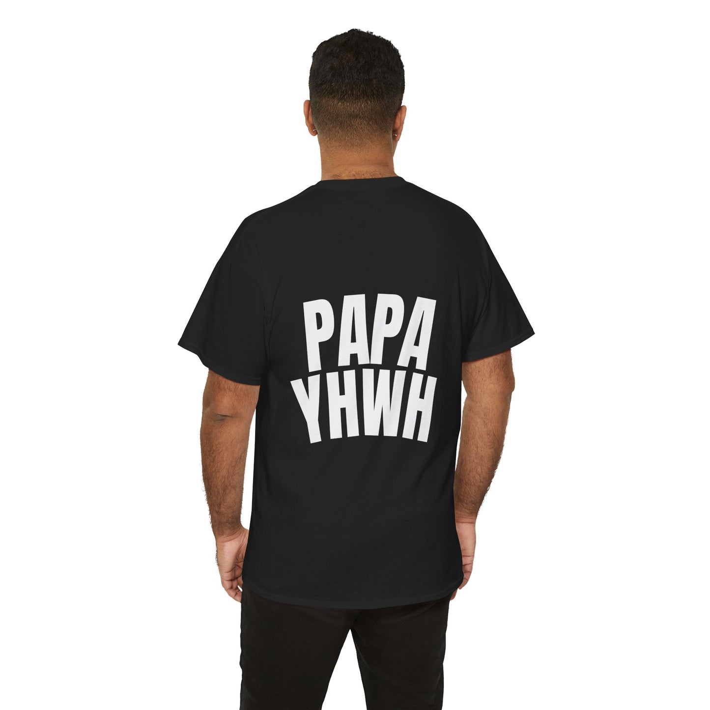 Papa YHWH Black Tee (Small Print)