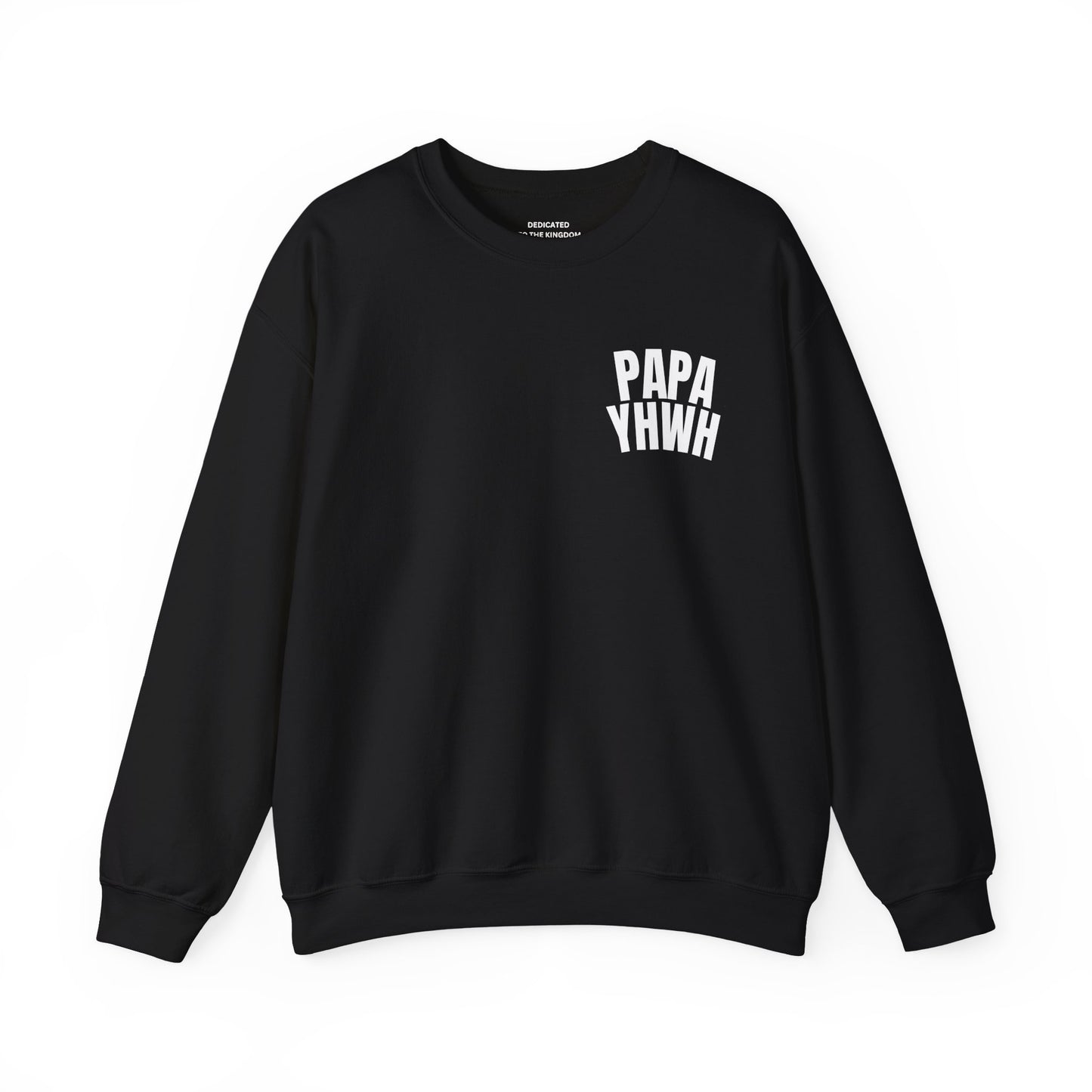 Papa YHWH Black Crewneck (Small Print)