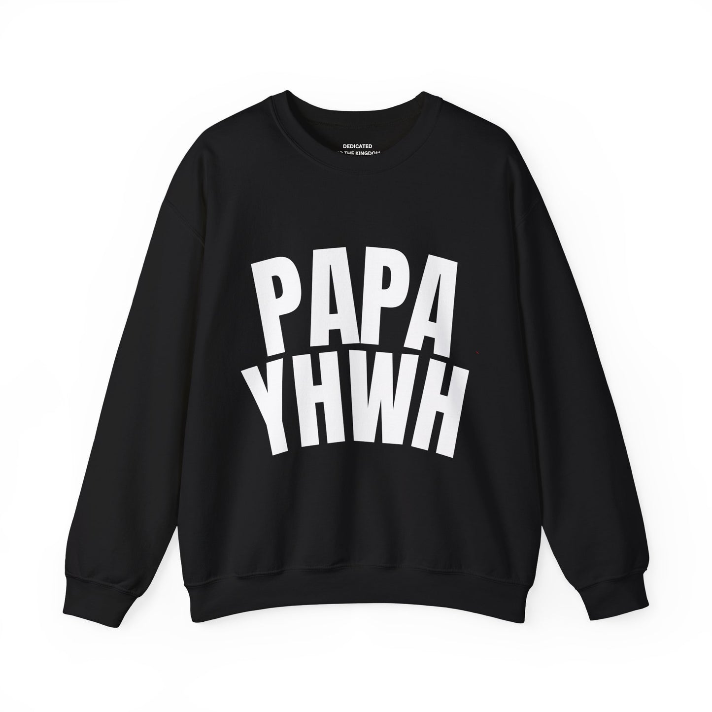 Papa YHWH Black Crewneck (Large Print)
