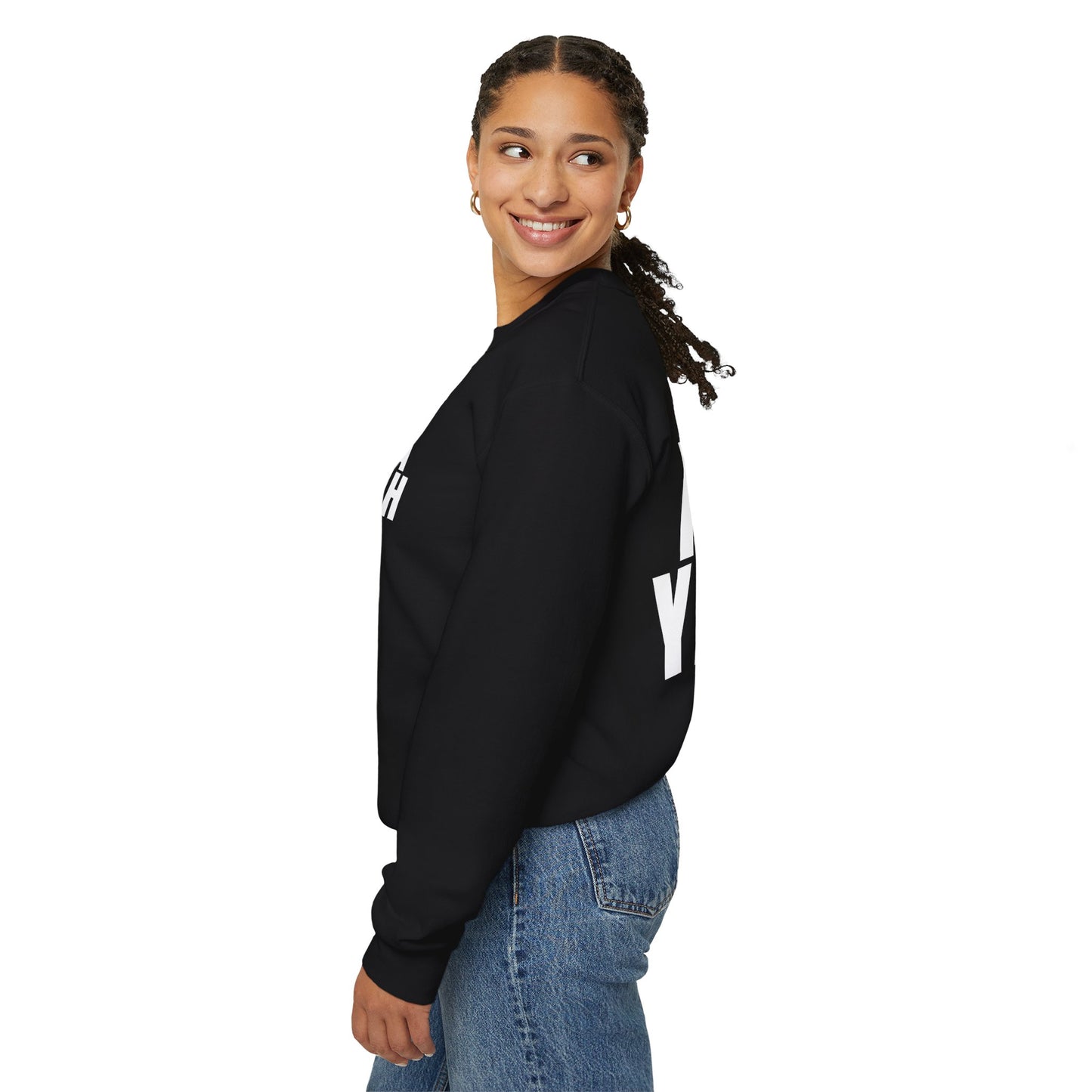 Papa YHWH Black Crewneck (Small Print)
