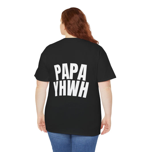 Papa YHWH Black Tee (Small Print)