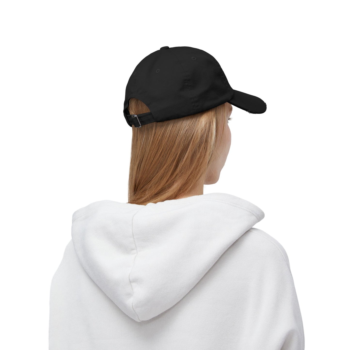 Papa YHWH Black Distressed Hat