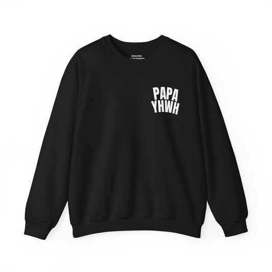 Papa YHWH Black Crewneck (Small Print)